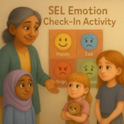Free Printable Emotion Check-In SEL Activity Sheet – article image