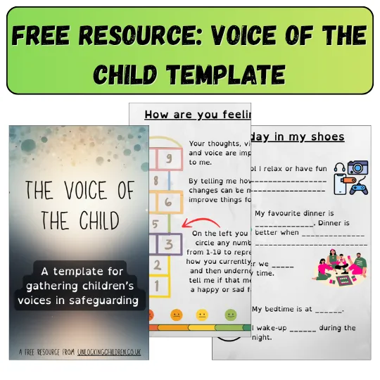 Free Resource: A Simple Way to Capture the Voice of the Child