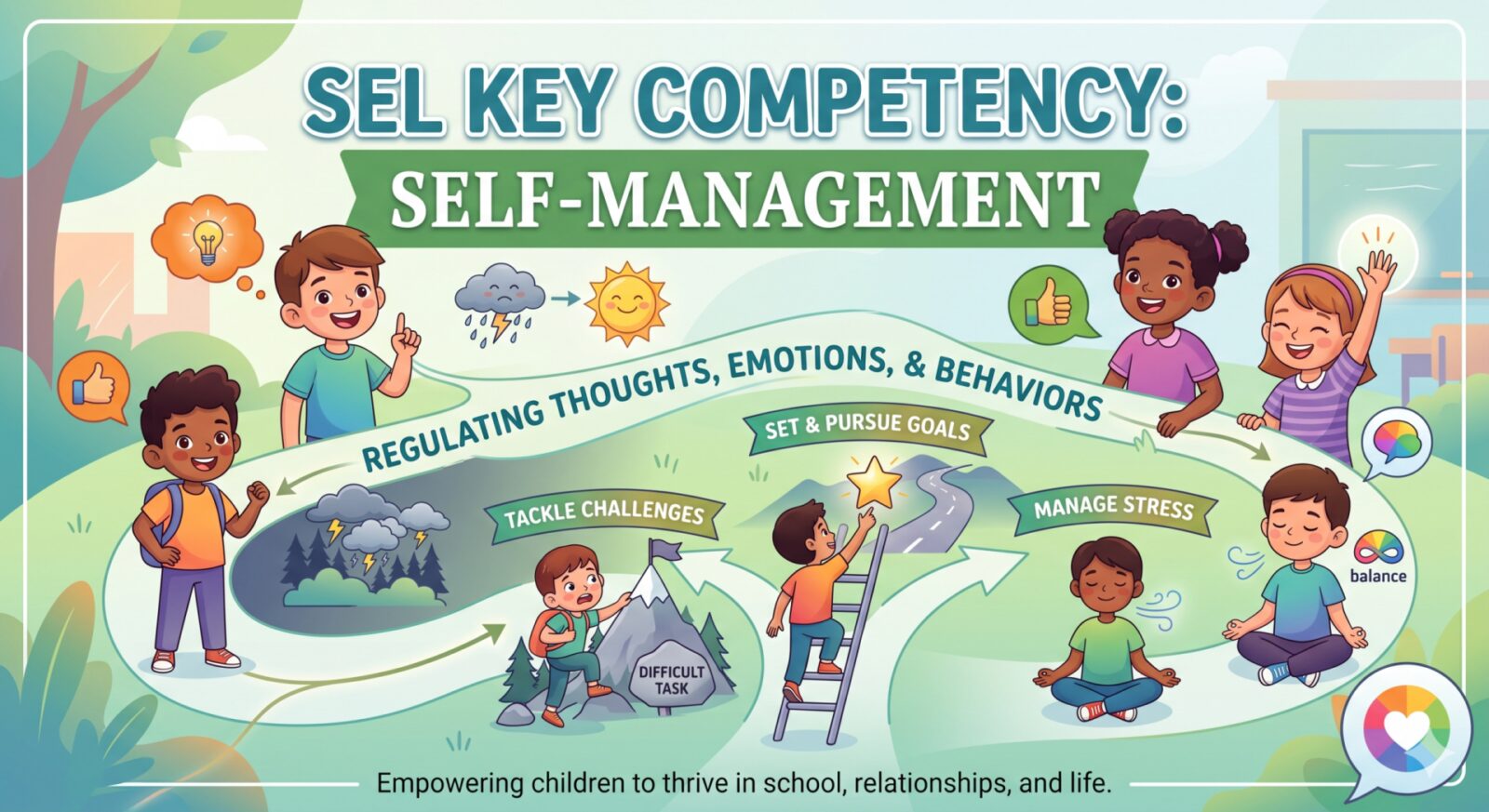 Developing Self-Management Skills in Children: A Complete SEL Guide 1 social emotional learning self management0D0A scaled 1 - Developing Self-Management Skills in Children: A Complete SEL Guide