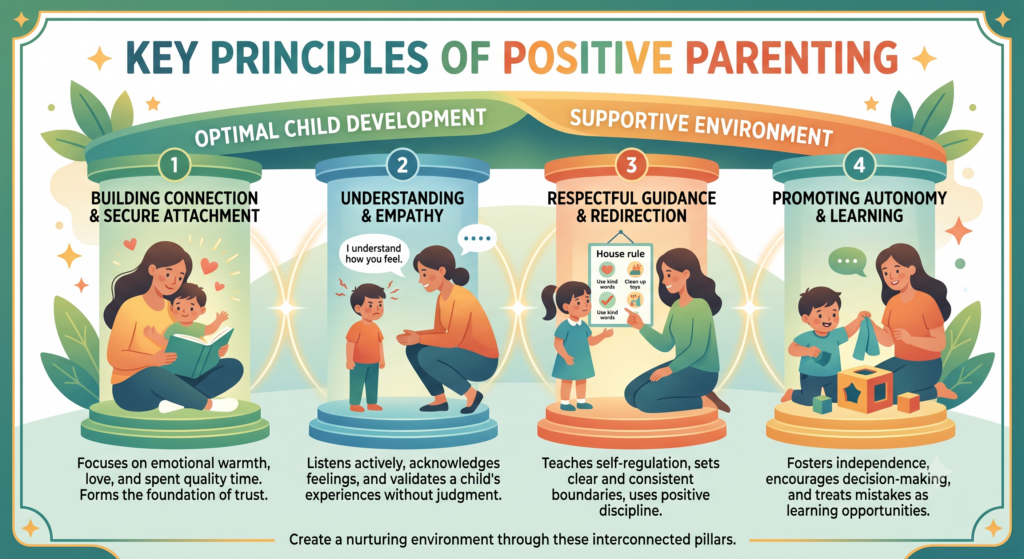 Key principles of positive parenting strategies