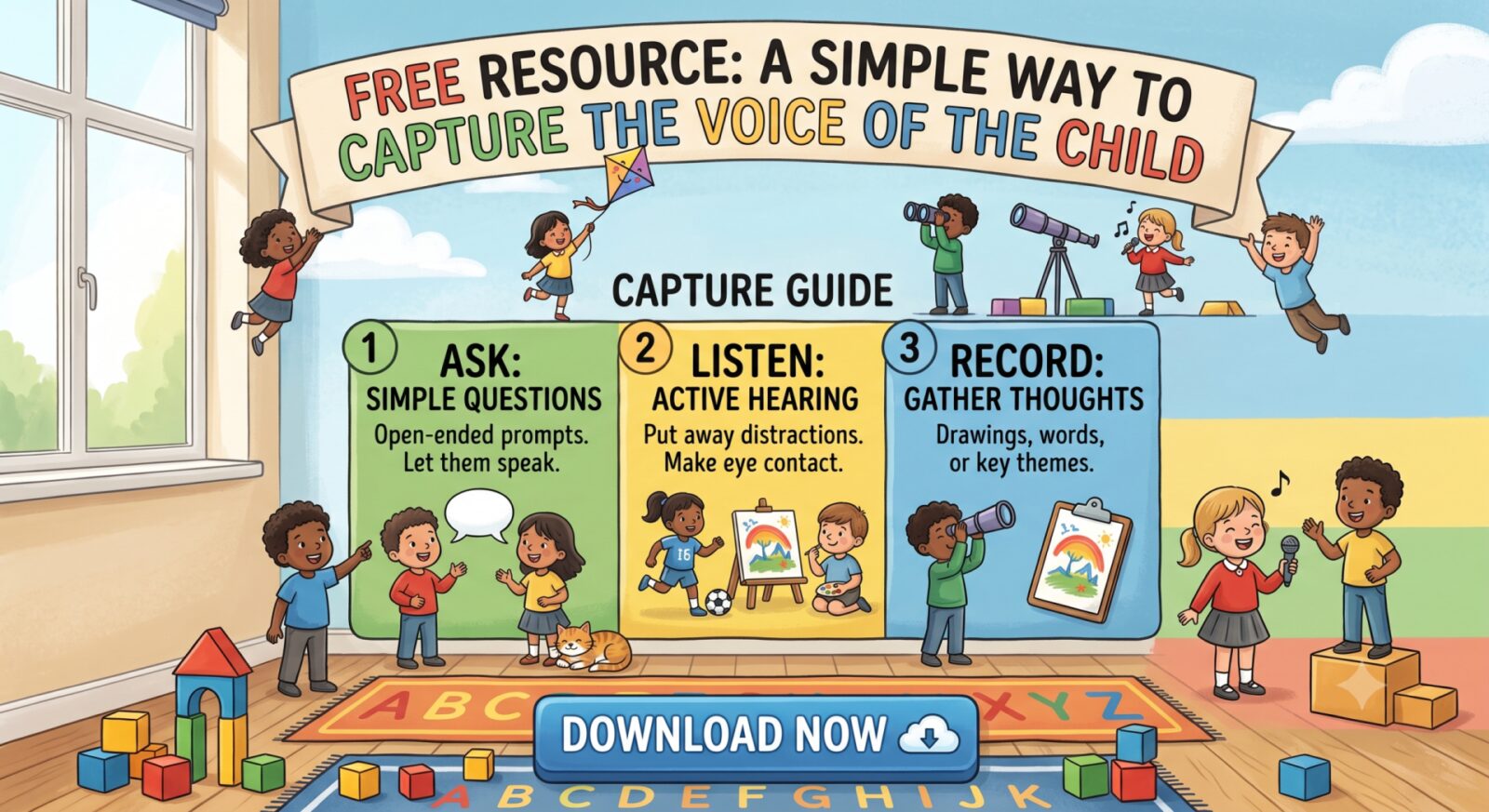 free resource to capture the voice of the child scaled 1 - Free Voice of the Child Tool & Resources | Unlocking Children