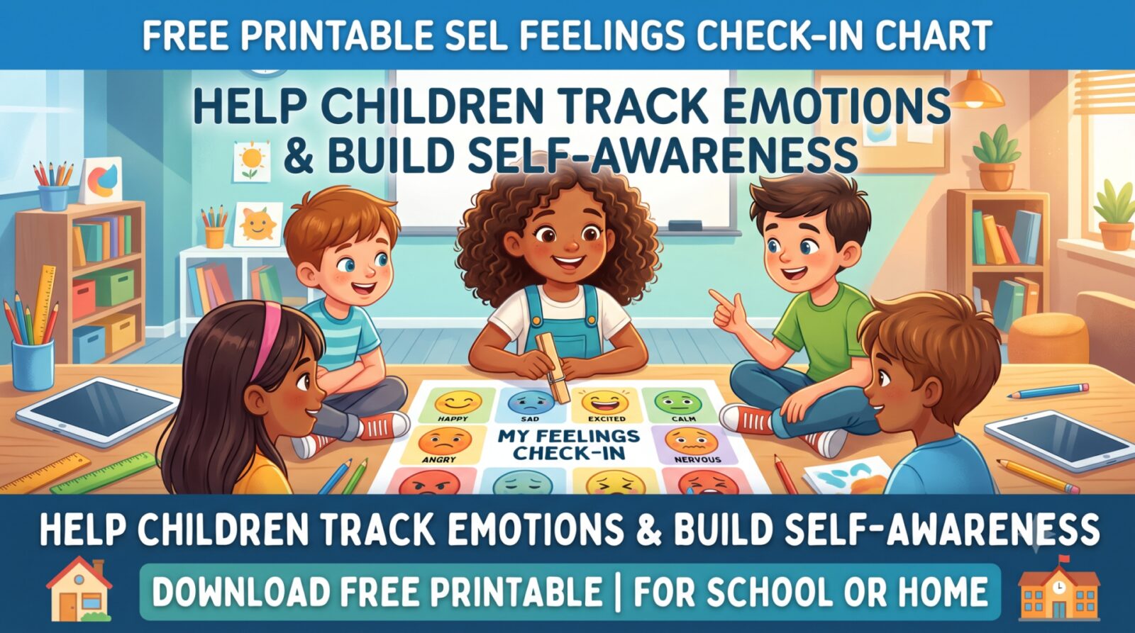 Free Printable Feelings Check In Activity Sheet 1 sel emotion check in activity0D0A scaled 1 - Free Printable Feelings Check In Activity Sheet